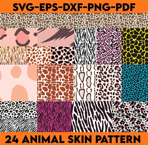 Animal Print SVG Bundle, Animal Print PNG Bundle, Animal Print Clipart, Leopard Print Svg ...