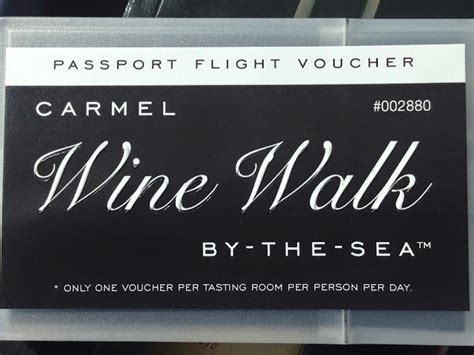 WineWalkabout: Carmel Wine Walk by-the-Sea Passport