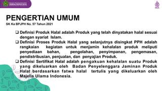 SOSIALISASI PROSES PRODUK HALAL PPH BAGI PELAKU UMKM Pdf