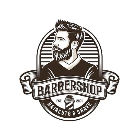 Premium Vector Beard Man Design Logo Illustration Logo Illustration