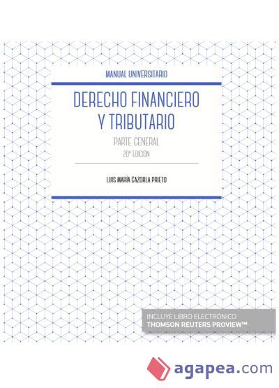 Derecho Financiero Y Tributario Papel E Book Luis Maria Cazorla