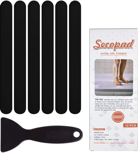 Amazon Secopad Anti Slip Shower Stickers Safety Bathtub Strips