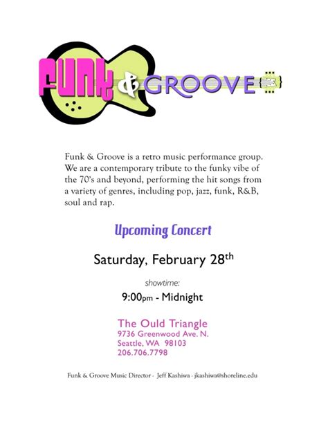 Funk & Groove Is Getting Its Groove on Saturday Night, Feb. 28! – Day ...