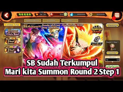 NXB NV Lanjut Summon Round 2 Step 1 Banner Naruto Mode Baryon