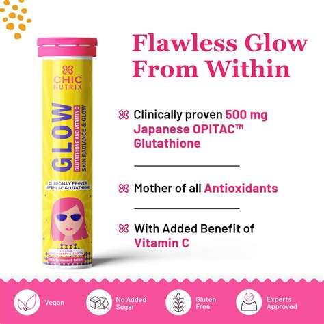 Buy Chicnutrix Glow Glutathione And Vitamin C Skin Radiance And Glow