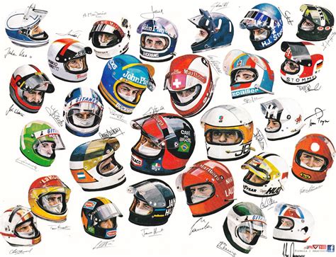 Racing Helmets Garage: Photo #9 - 1970s F1 Drivers Helmets