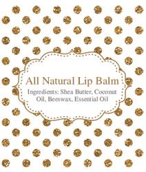 Free printable lip balm label template DDB02 | Editable PDF