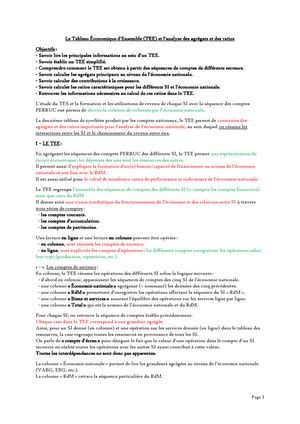 Fiche Les Comptes Des Secteurs Institutionnels La S Quence Des