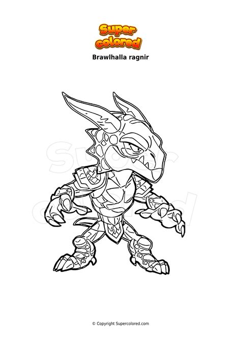 Disegno Da Colorare Brawlhalla Ragnir Supercolored 106800 Hot Sex Picture