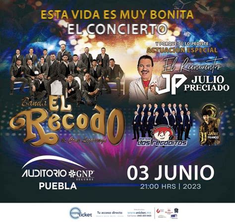 Banda El Recodo Julio Preciado Y Los Recoditos En Puebla Junio 2023