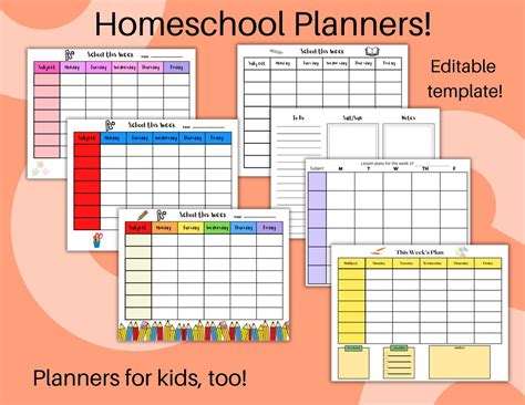 Homeschool Schedule, Printable Homeschool Schedule, Homeschool ...