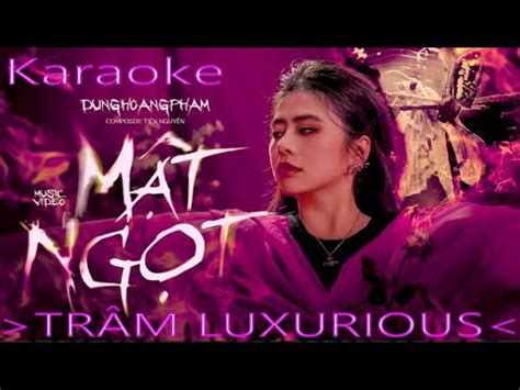 Karaoke Mật Ngọt Remix Nam Con REMIX NHẠC HOT TIKTOK BEAT TRÂM LUXURIOUS YouTube
