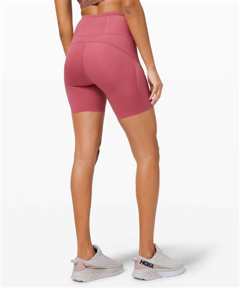 Lululemon Fast And Free High Rise Short Elite Cherry Tint Lulu