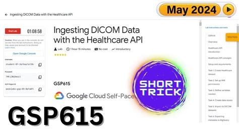 2024 Ingesting DICOM Data With The Healthcare API GSP615