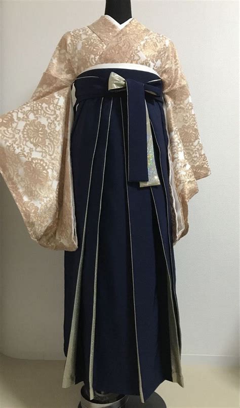 Japanese Hakama Women Set Graduation Lace Kimono Hakama Pants Women