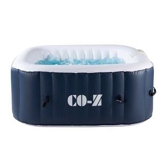 Co Z Square Inflatable Hot Tub Person Blow Up Portable Hot Tub Bed Bath Beyond