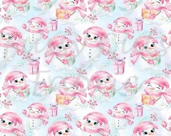 Snowman Print Fabric - Etsy