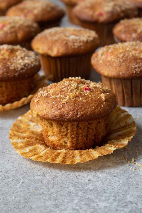 Rhubarb Muffins - Stephanie Kay Nutrition