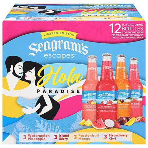 Seagram S Escapes Malt Beverage Premium Hola Paradise Variety Pack