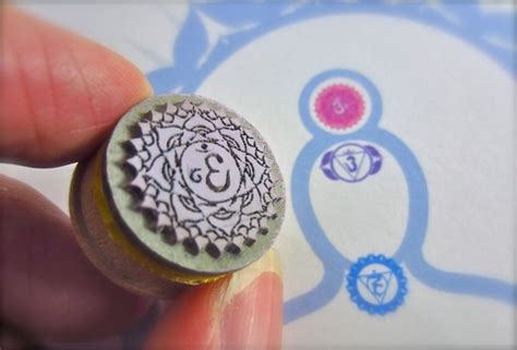 Chakra Rubber Stamp Set Upgrade With Wood Engraved To Matching