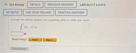 Solved 11 0 1 Points DETAILS PREVIOUS ANSWERS LARCALC11 Chegg