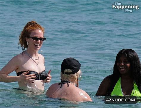 Jess Glynne Rocks A Sexy Black Bikini In Ibiza AZNude