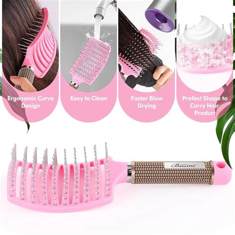 Juego De Cepillos Para El Cabello Cepillos Curvados Y Ventilados Para