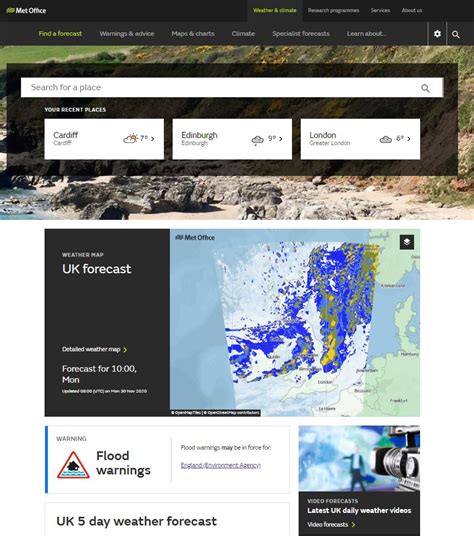 UK forecast guide - Met Office