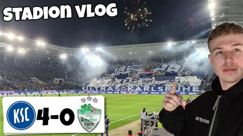 Karlsruher Sc Vs Greuther F Rth Stadion Vlog Pyro Feuerwerk Und