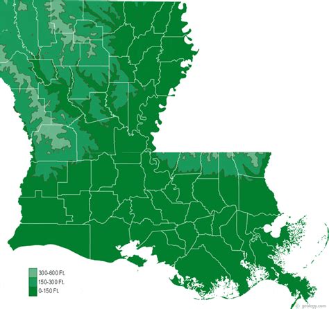 Map of Louisiana | Louisiana map, Workforce development, Physical map