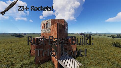 Rust Solo Duo Trio Base Build 20 Rockets Youtube