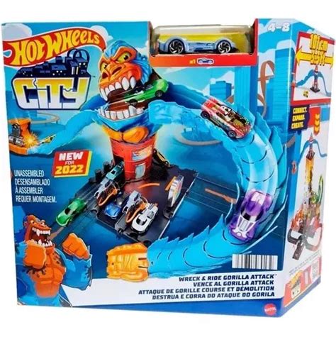 Pista Hot Wheels City Nemesis Ataque Do Gorila Hdr30 Mattel Frete grátis