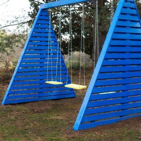 DIY A-Frame Swing Set | A frame swing set, A frame swing, Wooden swing ...