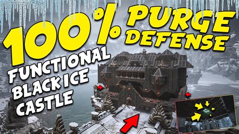 Functional Black Ice Castle Purge Defense Conan Exiles