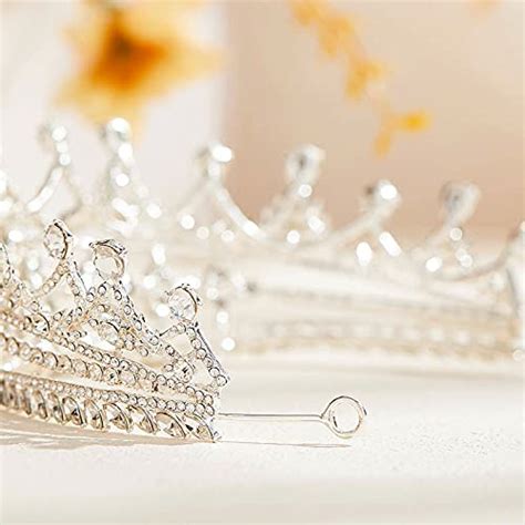 Aw Bridal Crown For Women Queen Crown Crystal Flower Princess Tiara For