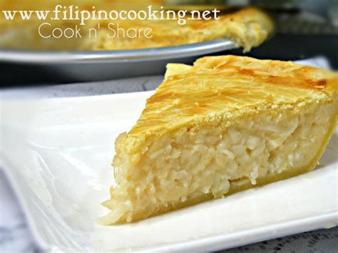 Buko Coconut Pie Cook N Share World Cuisines