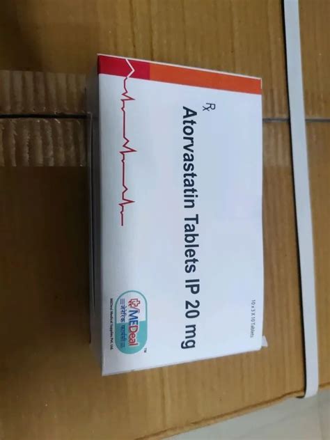 Atorvastatin Tablets Ip 20 Mg 10 Tab At Rs 90 Stripe In Nagpur ID