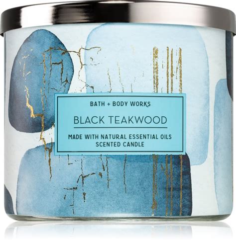 Bath Body Works Black Teakwood Candela Profumata I Notino It