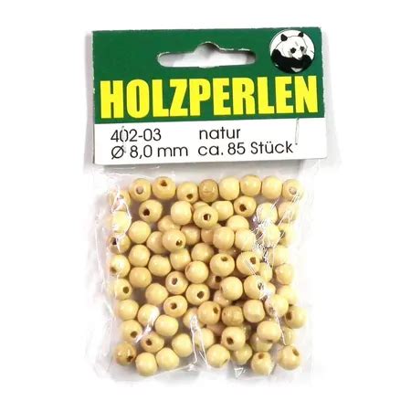 Meyco Holzperlen Mm Natur Ca St Ck Duo Shop De