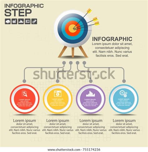 5 Parts Infographic Design Vector Marketing Stock Vector Royalty Free