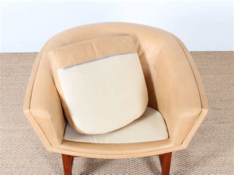 Scandinavian Corona Easy Chair In Leather By Lennart Bender At