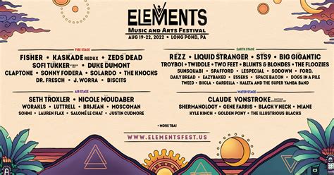 Elements Music Festival Announces 2022 Lineup | Grateful Web