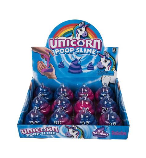 Unicorn Emoji Rainbow Slime (12 Pack) | Emoji Galore