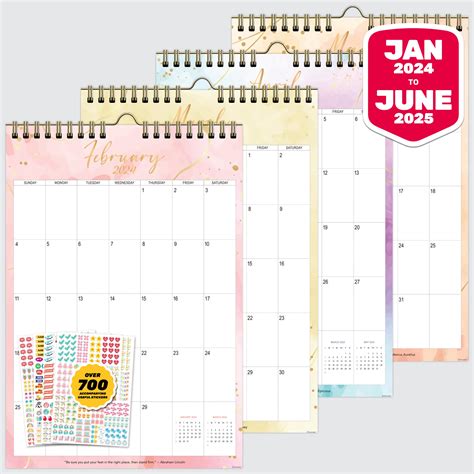 Snapklik Month Wall Calendar Jan To June