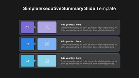 Simple Executive Summary Slide Slidekit