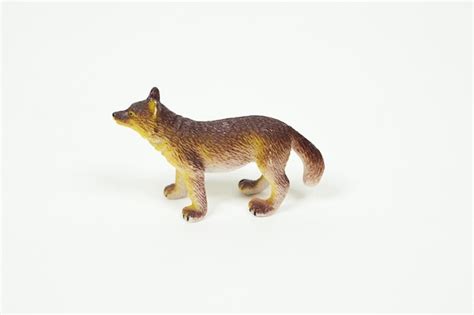 Premium Photo | Animal mini figure isolated on white background. plastic animal toys.