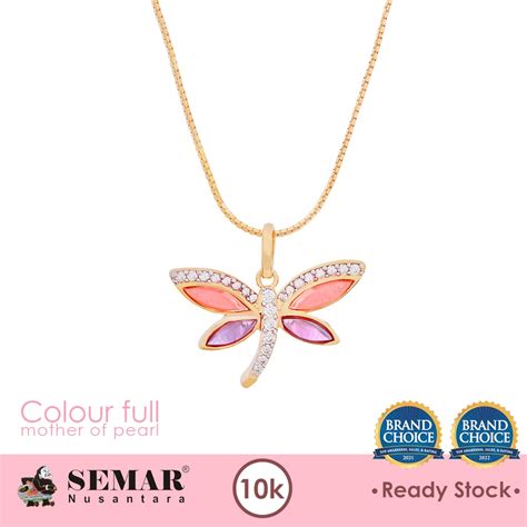 Jual Liontin Emas Maggie Dragonfly Gold 10K Semar Nusantara Shopee