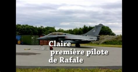 Claire première pilote de rafale