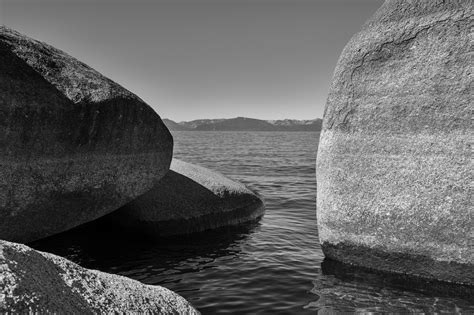 Wallpaper : black and white, rock, monochrome photography, sky, water, sea, coast, landscape ...