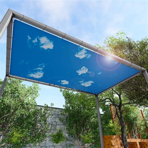 x 24' Waterproof Sun Shade Sail Straight Edge Outdoor Canopy Cover UV ...